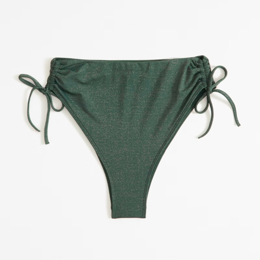 Abercrombie Green High-Waisted Bikini Bottom